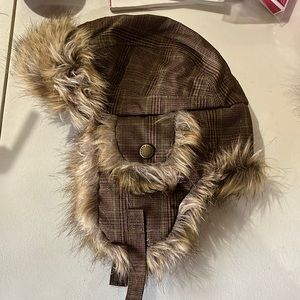 Kids Bomber Faux Fur Hat